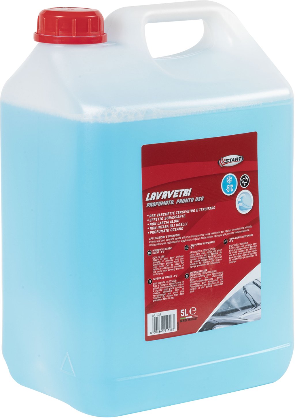START Lavavetri profumato ocean - capienza 5 litri - per vaschette tergivetro