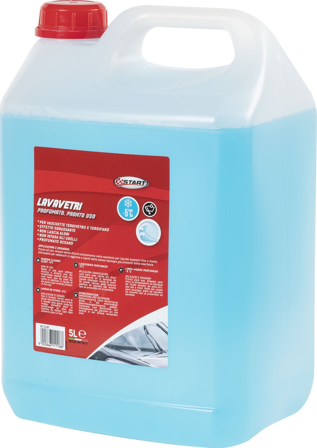 START Lavavetri profumato ocean - capienza 5 litri - per vaschette tergivetro