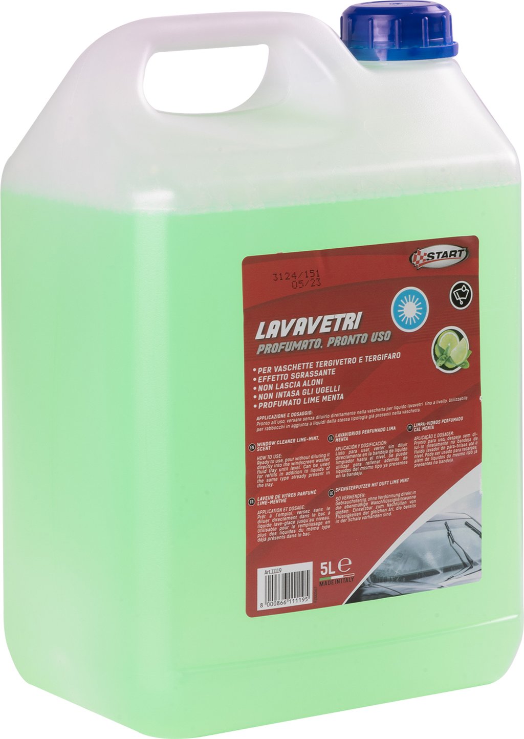 START Lavavetri profumato Lime Menta - capienza 5 litri - per vaschette