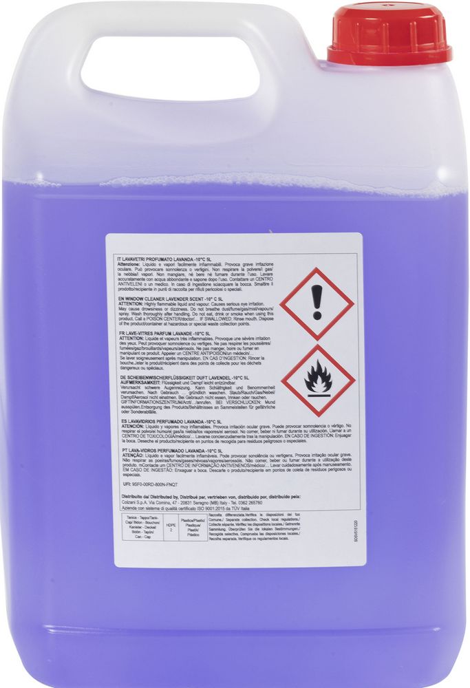 Lavavetri profumato Lavanda - effetto desghiacciante - capienza 5 litri - per vaschette tergivetro e tergifaro