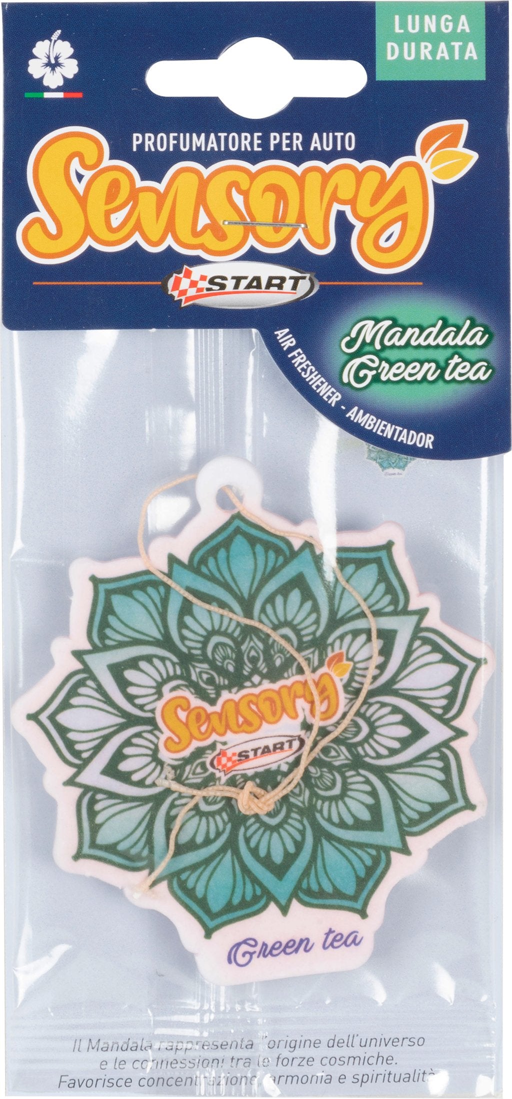 START Sensory profumatore auto in cartoncino - gusto t? verde - mandala - 7,5