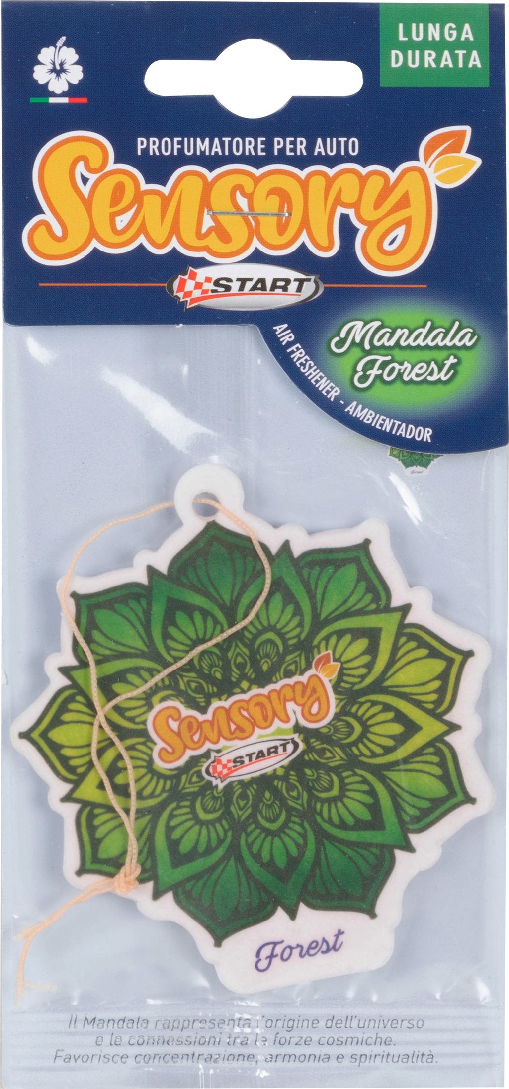 START Sensory profumatore auto in cartoncino - gusto forest - mandala - 7,5 cm