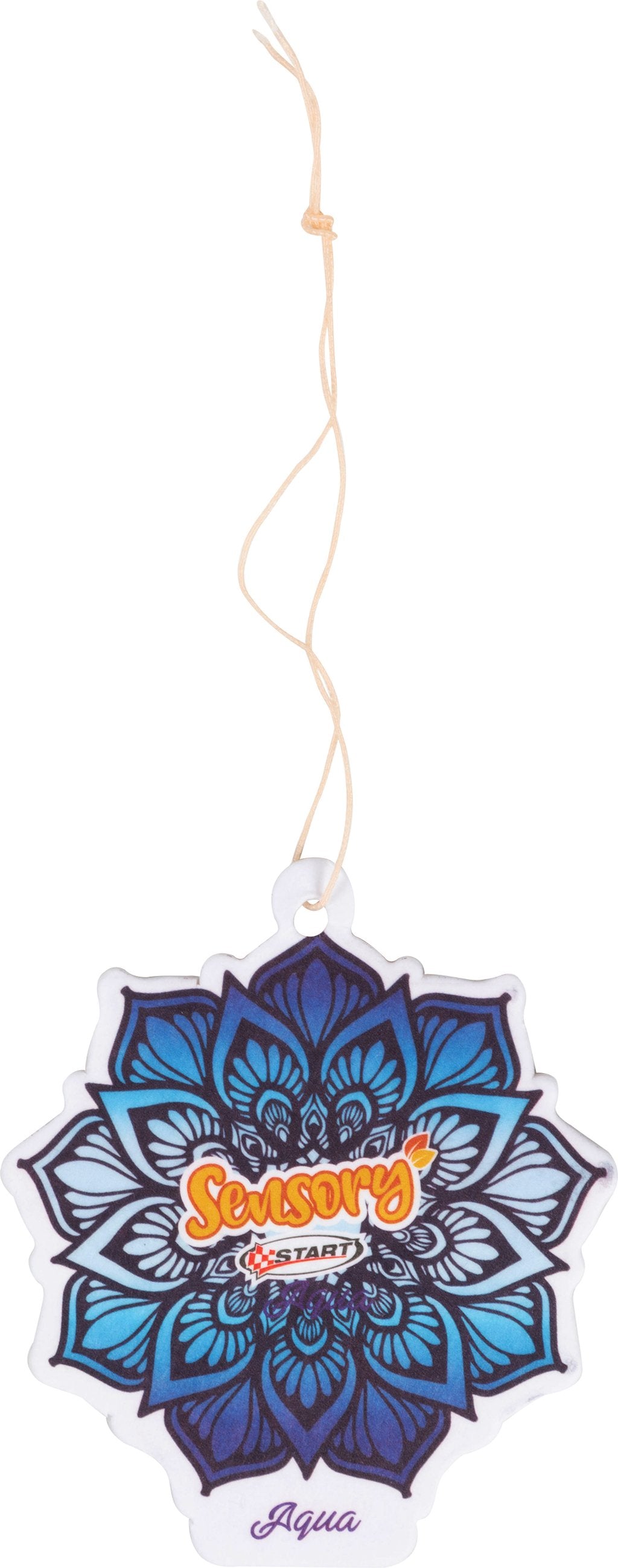 START Sensory profumatore auto in cartoncino - gusto aqua - mandala - 7,5 cm x