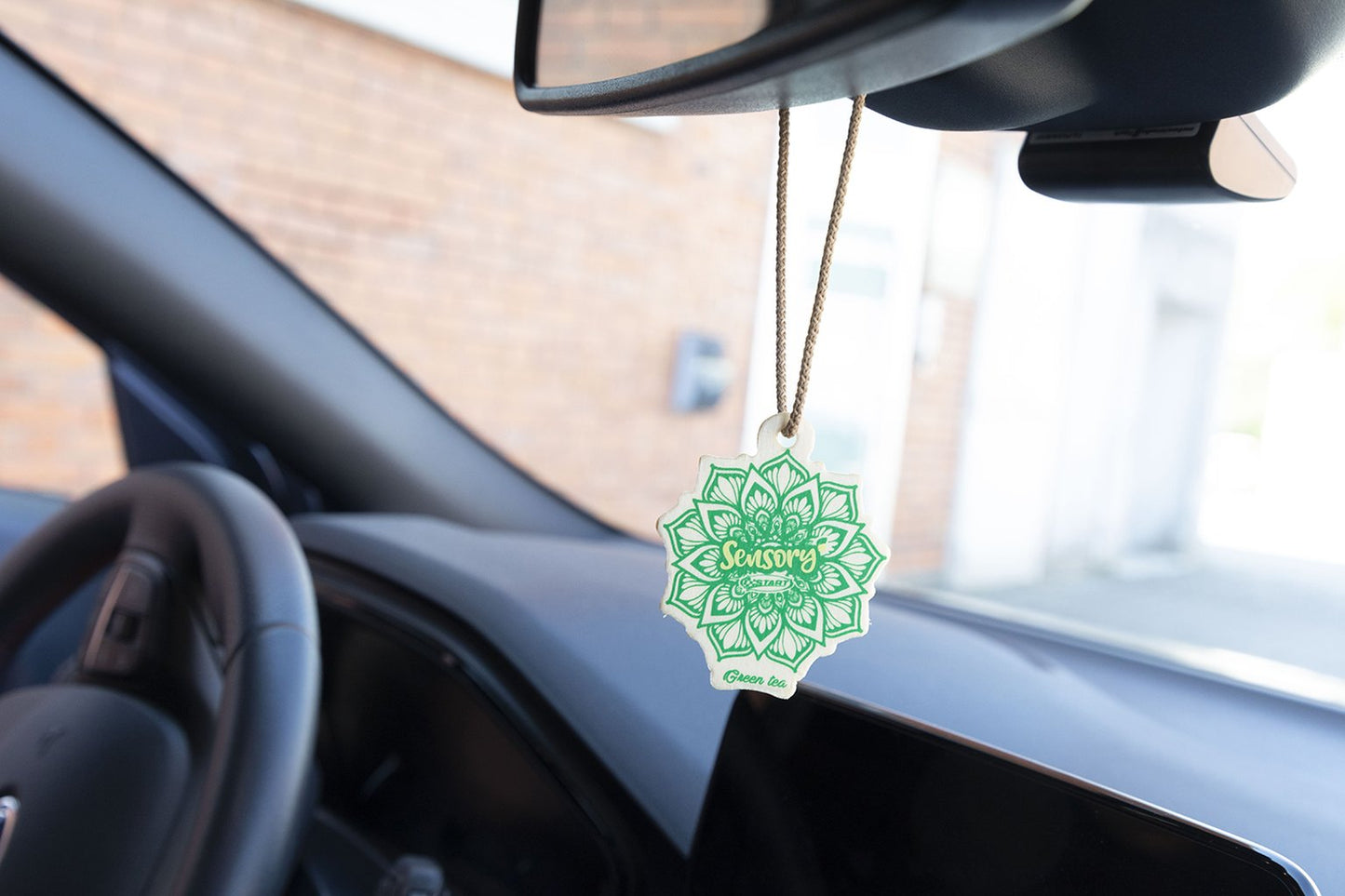 Sensory profumatore per auto in legno - profumazione GREEN TEA - da appendere allo specchietto