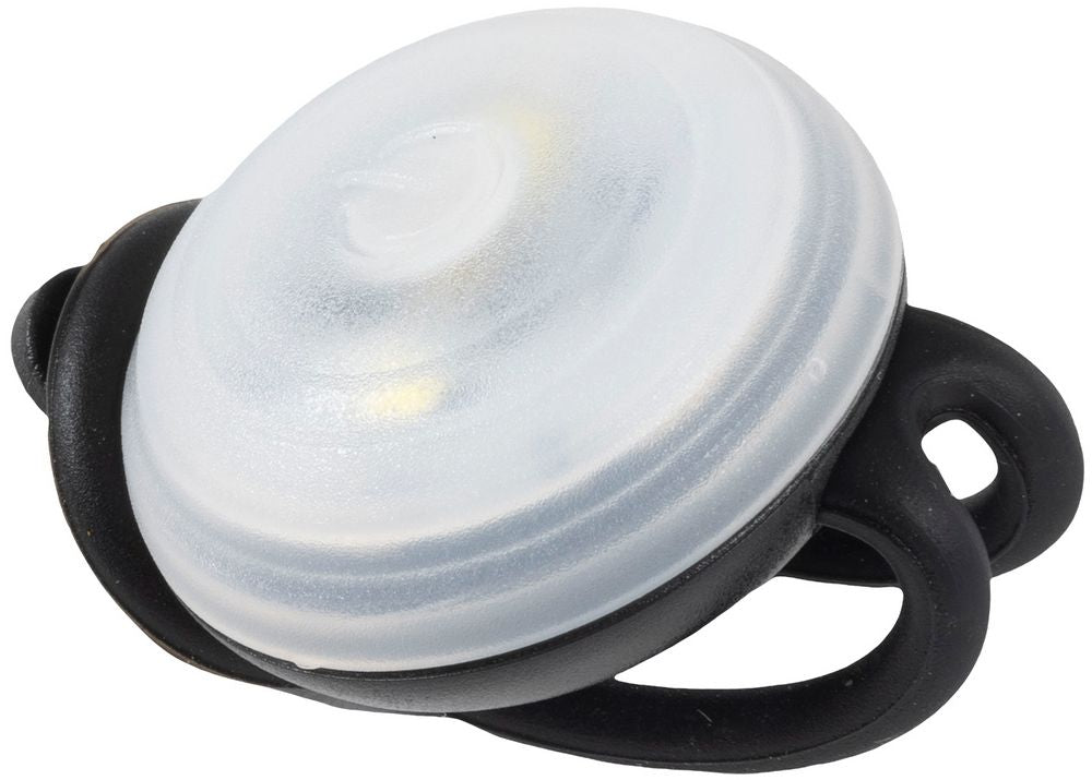 On bike microlampade bici tonde bianche doppia intensità con batterie