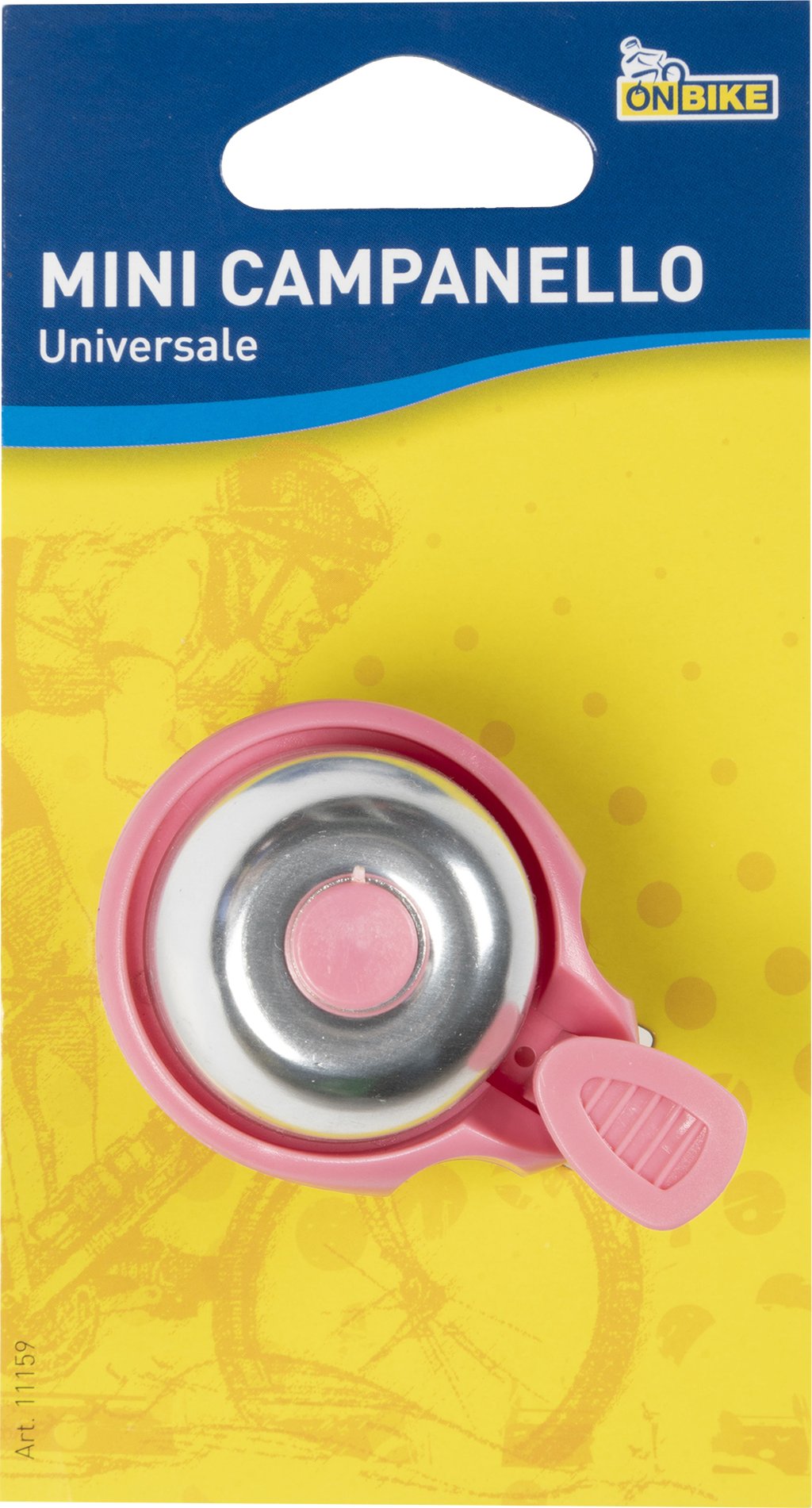 ON BIKE Mini campanello universale per bicicletta in acciaio di colore