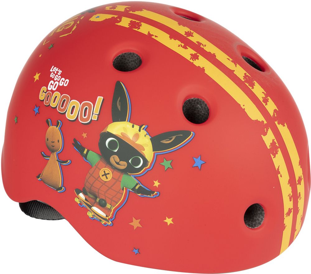 Casco street ciclo-skateboard bambino coniglietto Bing 48 -52 cm protezione rosso