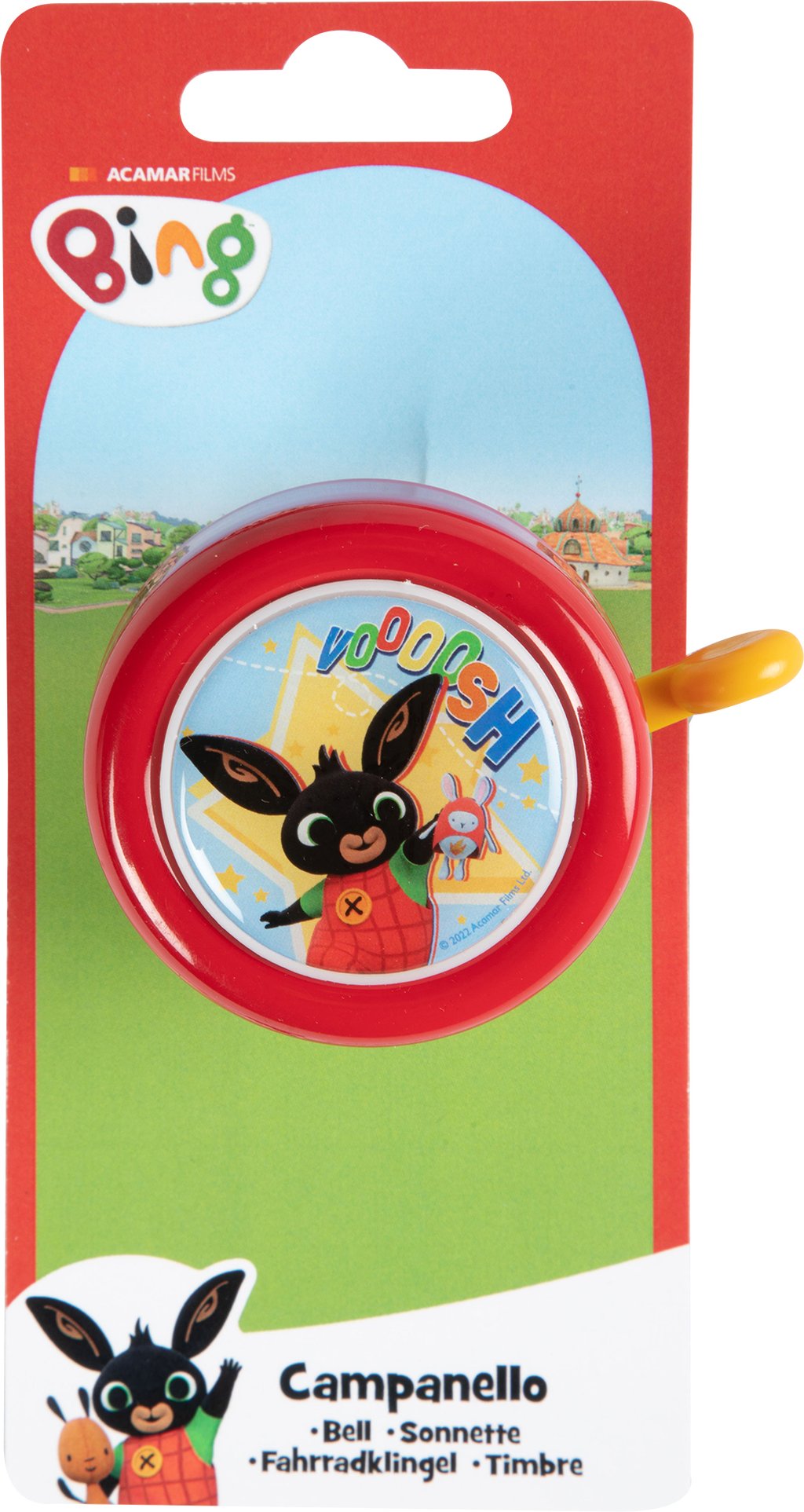 TATAWAY Campanello bici metallo bambino coniglietto Bing rosso ciclo
