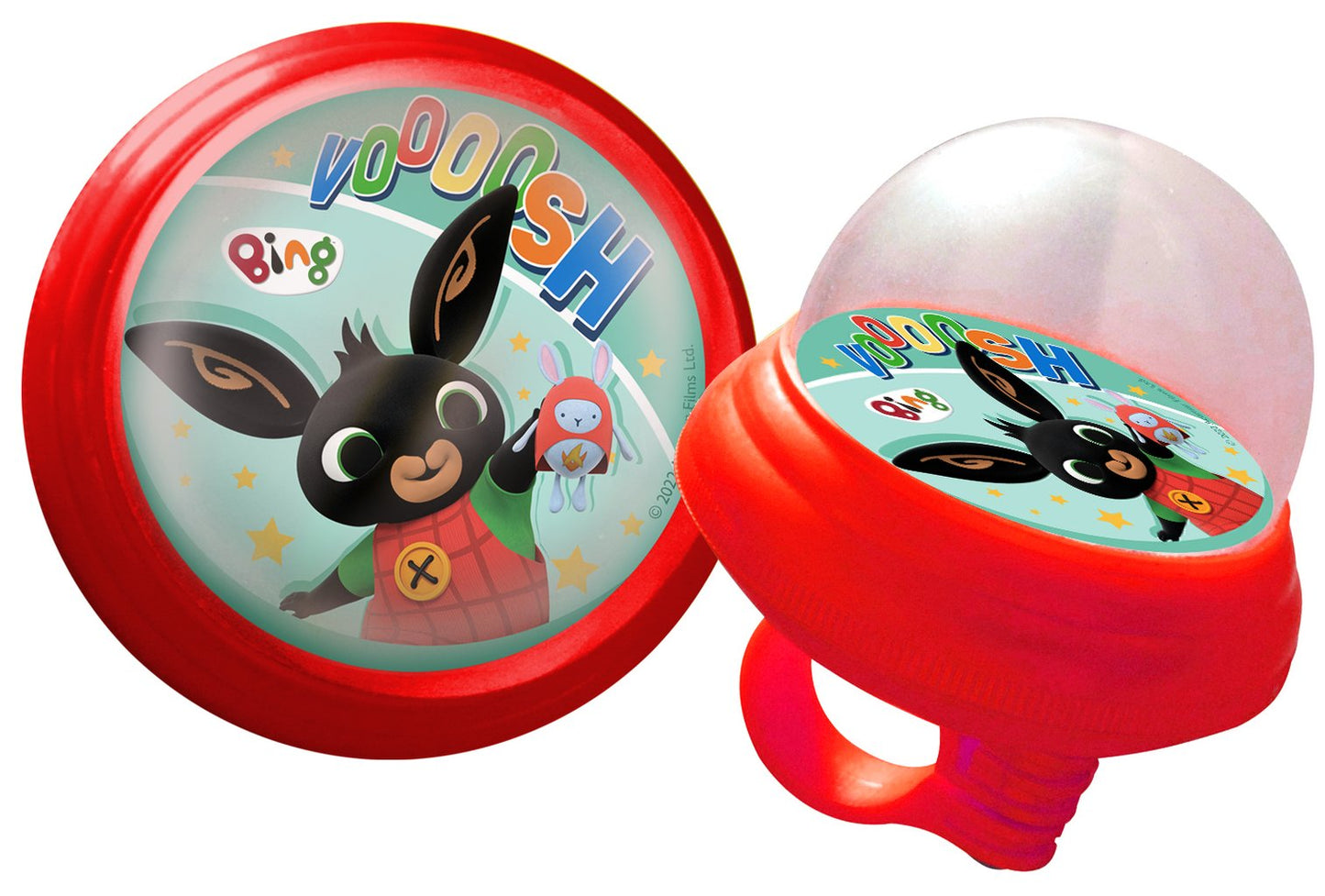 TATAWAY Campanello bici modello squeezy bambino coniglietto Bing rosso