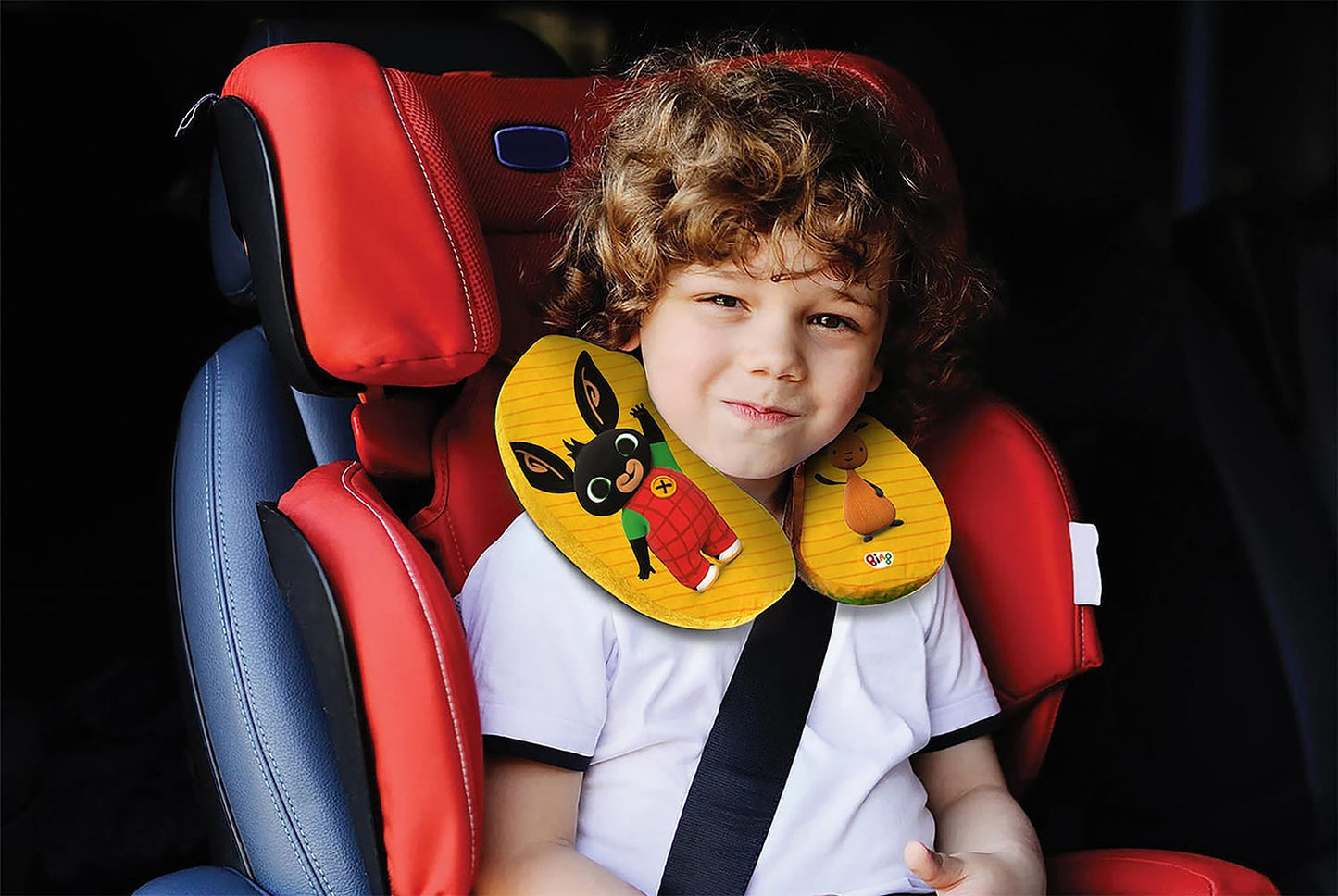TATAWAY Cuscino baby per collo da Viaggio Cervicale in tessuto coniglietto Bing