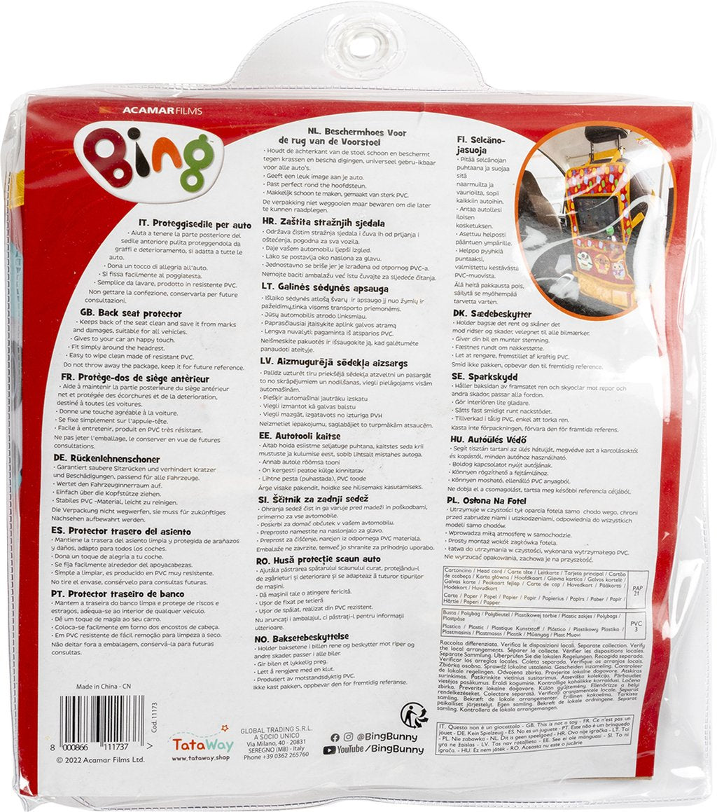 TATAWAY Bing Proteggisedile portaoggetti Tablet Organizer auto per bambini