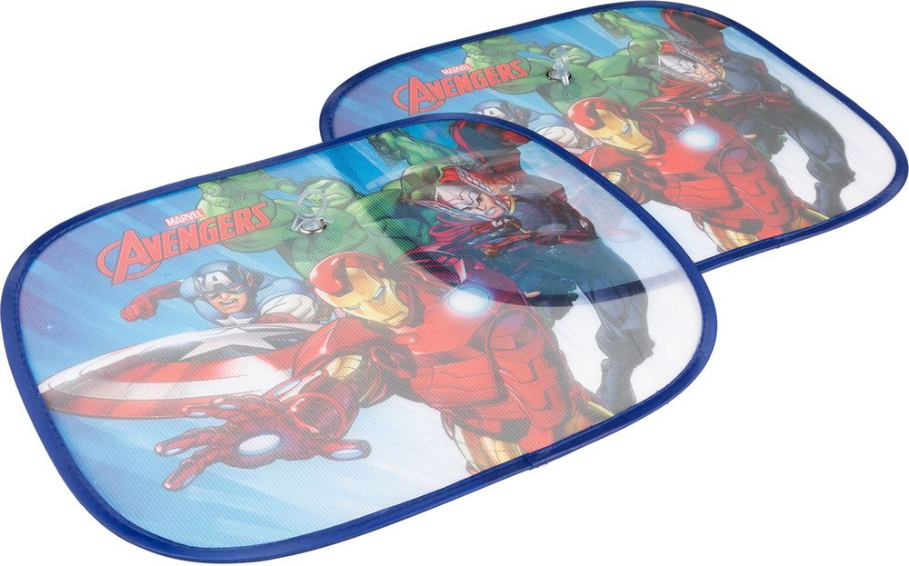 Tendine laterali auto Marvel Avengers 44x35 cm  Parasole supereroi