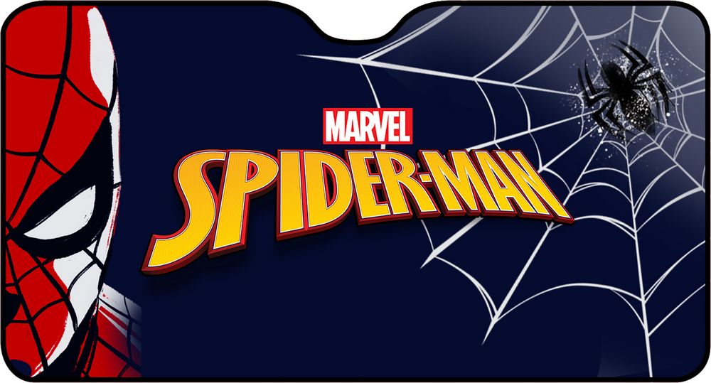Parasole auto Spider-Man 130x70 cm  Protezione parabrezza Marvel