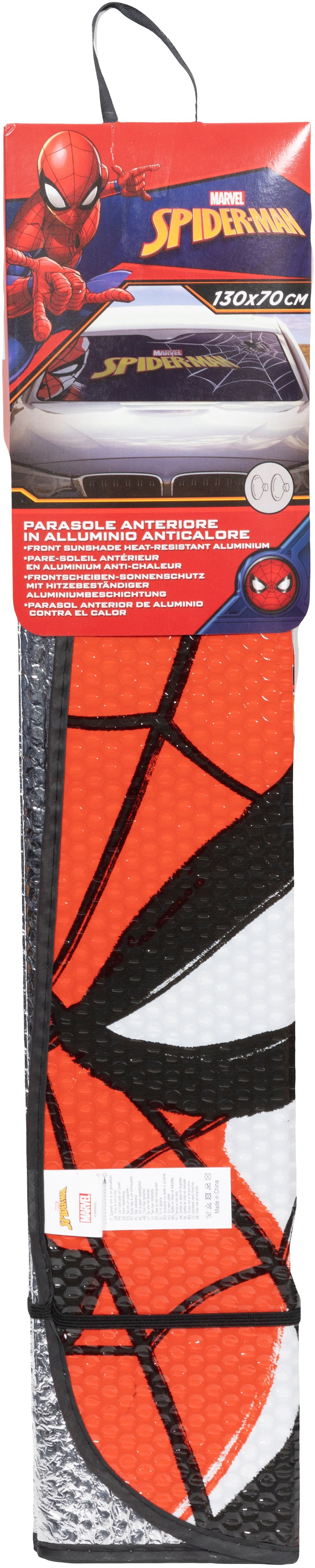 TATAWAY Marvel Parasole anteriore auto Spider-Man 130x70 cm ? Protezione solare