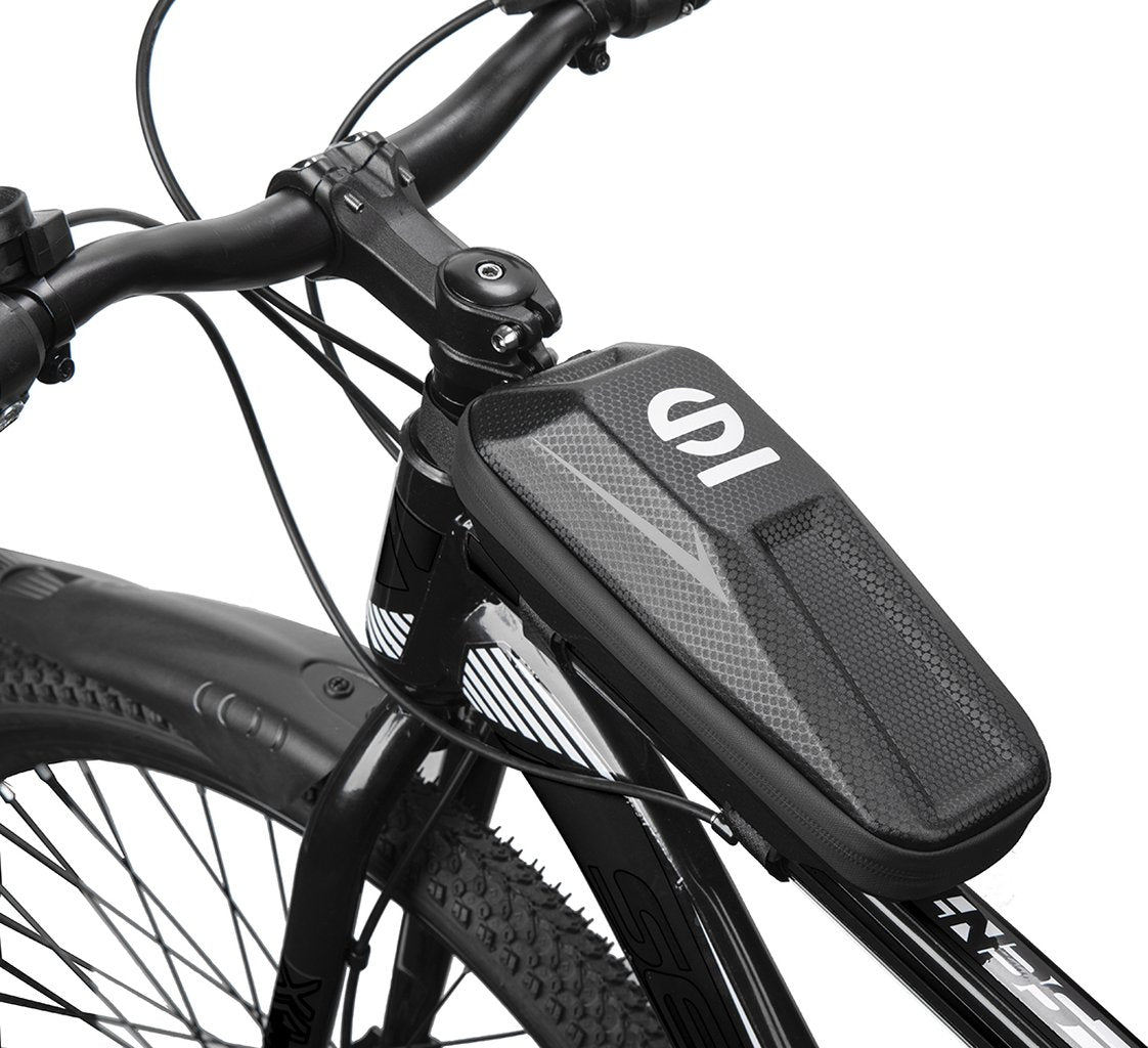 SPARCO Borsa grigia da telaio per bici in EVA con guscio rigido impermeabile