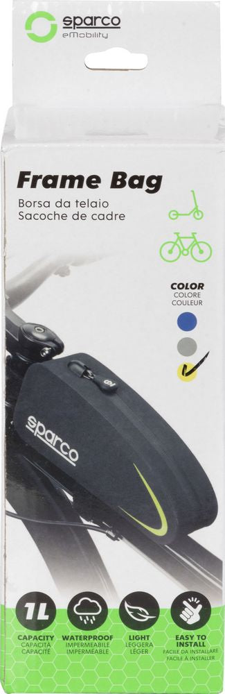 Borsa da telaio per bici in nylon Sparco