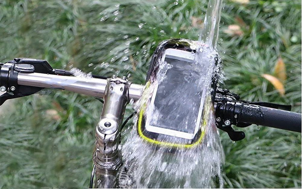 Custodia porta cellulare per bici in microfibra Sparco