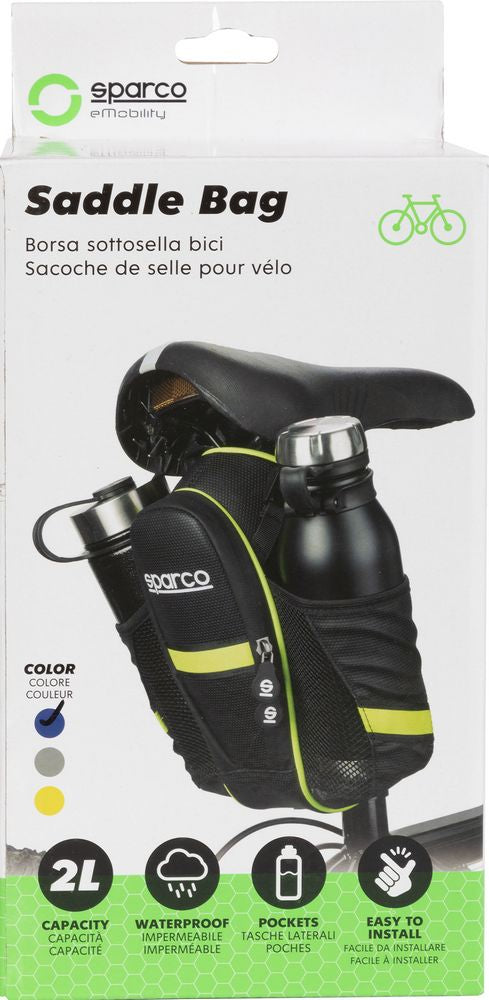 Borsa da sella per bicicletta in nylon Sparco