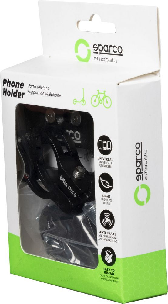 Porta Smartphone per bici in lega di alluminio Sparco