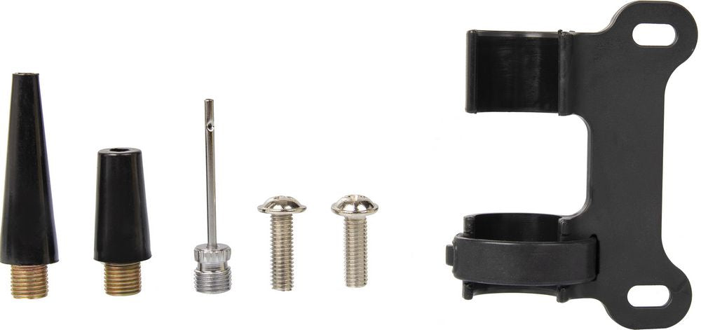 Mini pompa grigia per bicicletta in alluminio Sparco