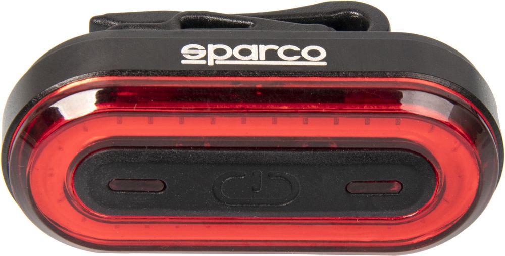 Fanalino posteriore per bicicletta in alluminio e silicone Sparco
