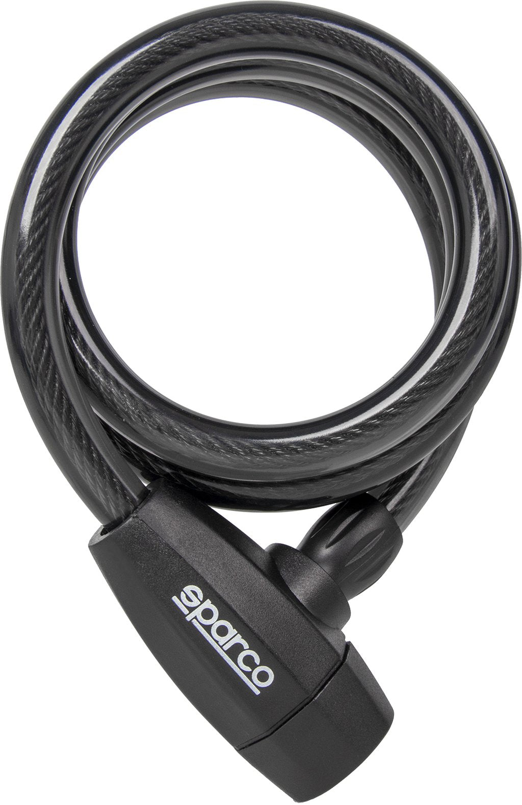 SPARCO lucchetto nero morbido per bicicletta in acciacio zinco ottone ABS PVC