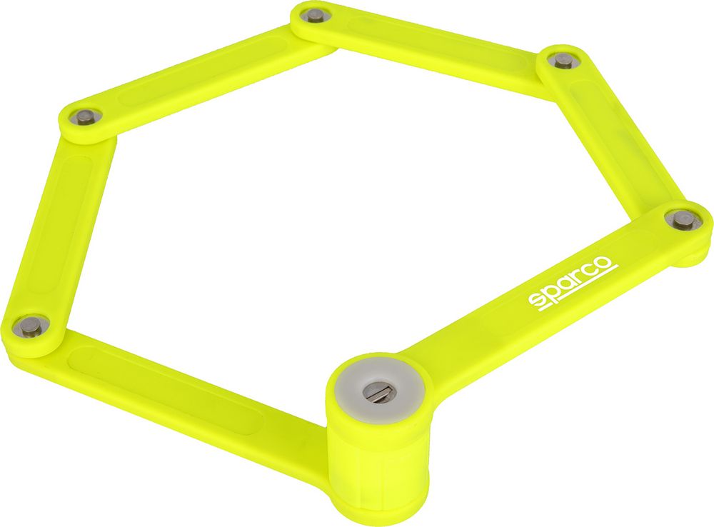 Lucchetto pieghevole per bicicletta giallo con combinazione Sparco