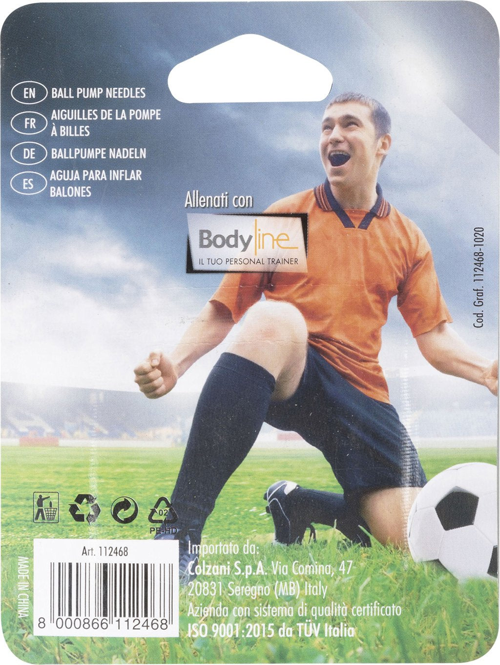 BODYLINE Aghi con Valvola Universale ? Set di Aghi Resistenti per Gonfiaggio