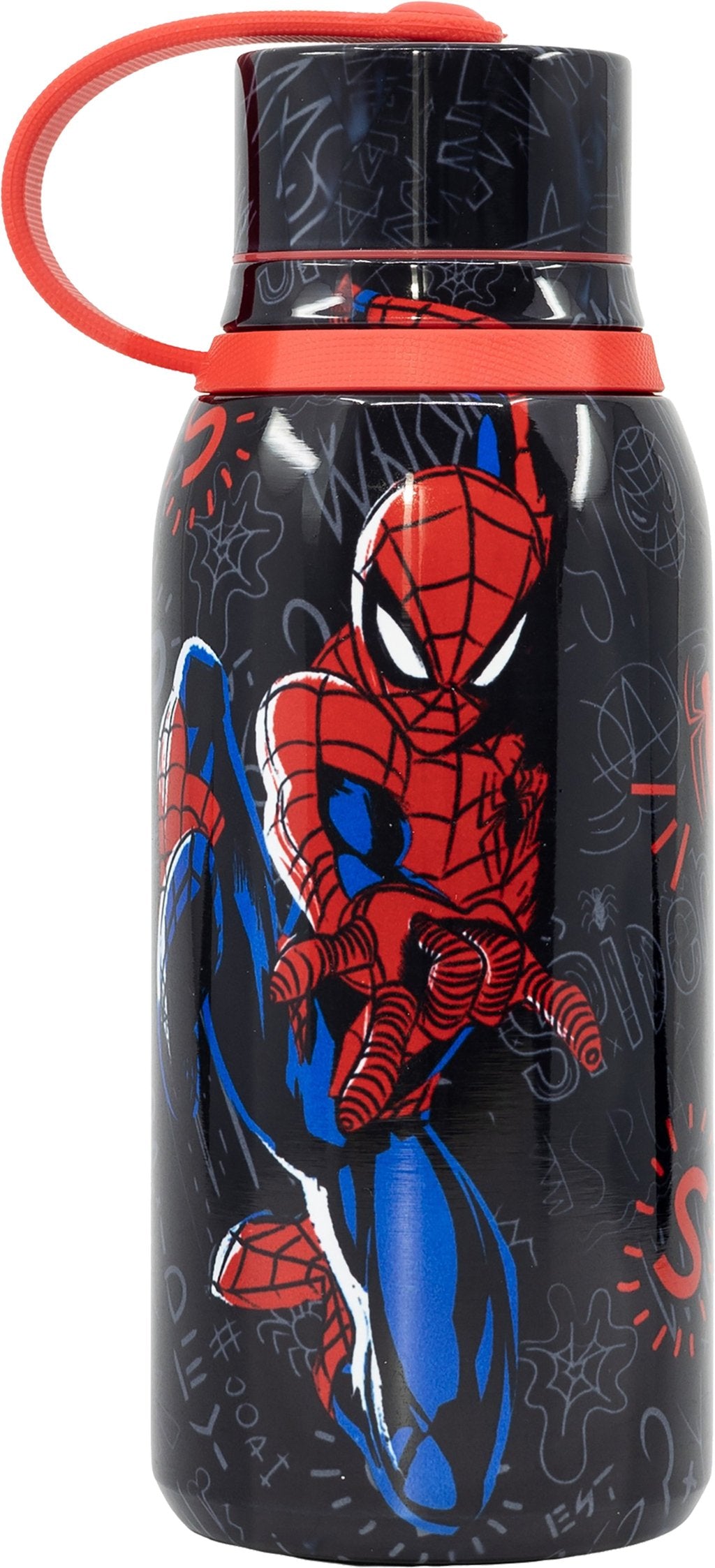 TATAWAY Marvel Borraccia nera per in acciaio inossidabile isolante 330 ml