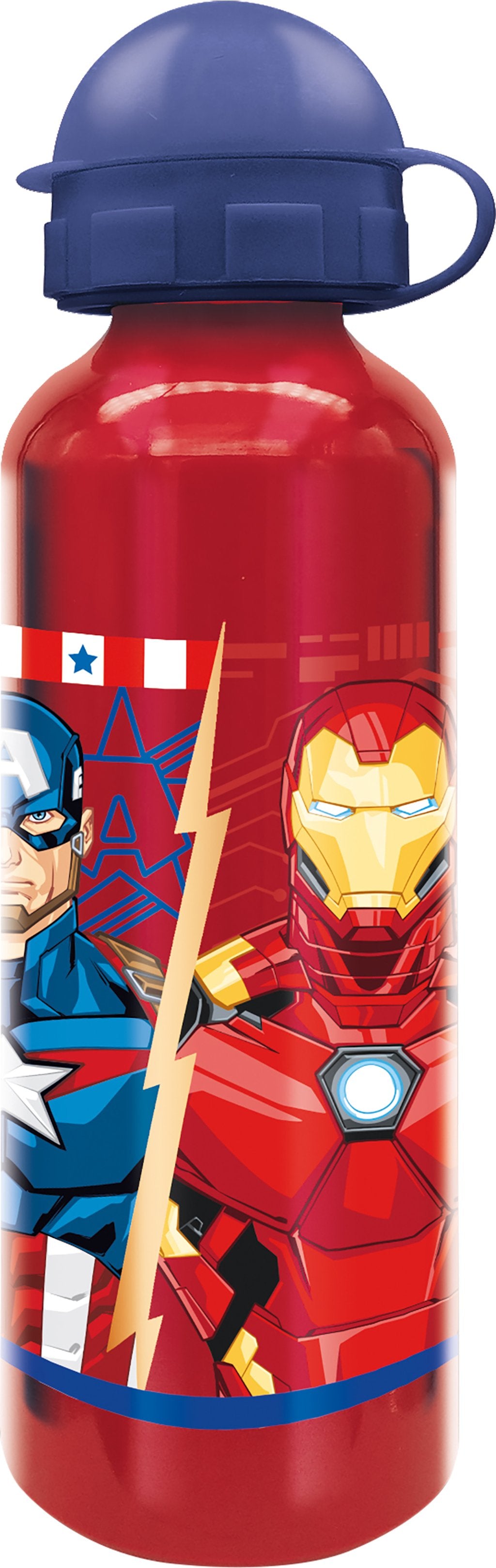 TATAWAY Marvel Borraccia rossa per bambini in alluminio Avengers 530 ml