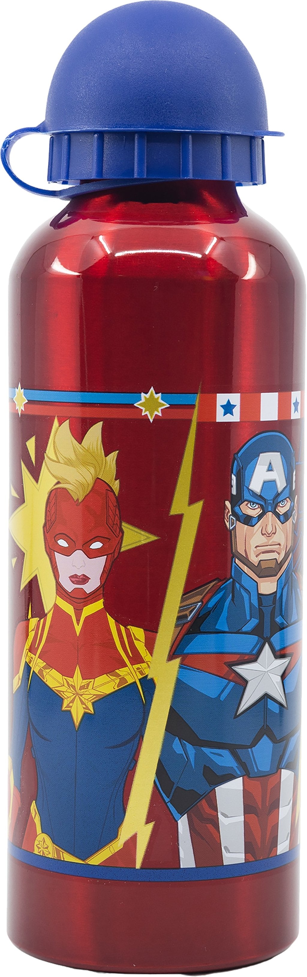 TATAWAY Marvel Borraccia rossa per bambini in alluminio Avengers 530 ml