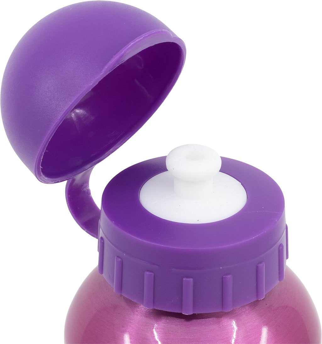TATAWAY Disney Borraccia viola per bambine in alluminio Principesse Cenerentola