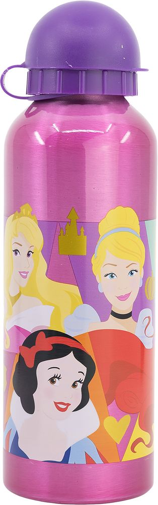 Borraccia per bambine in alluminio Principesse 530 ml