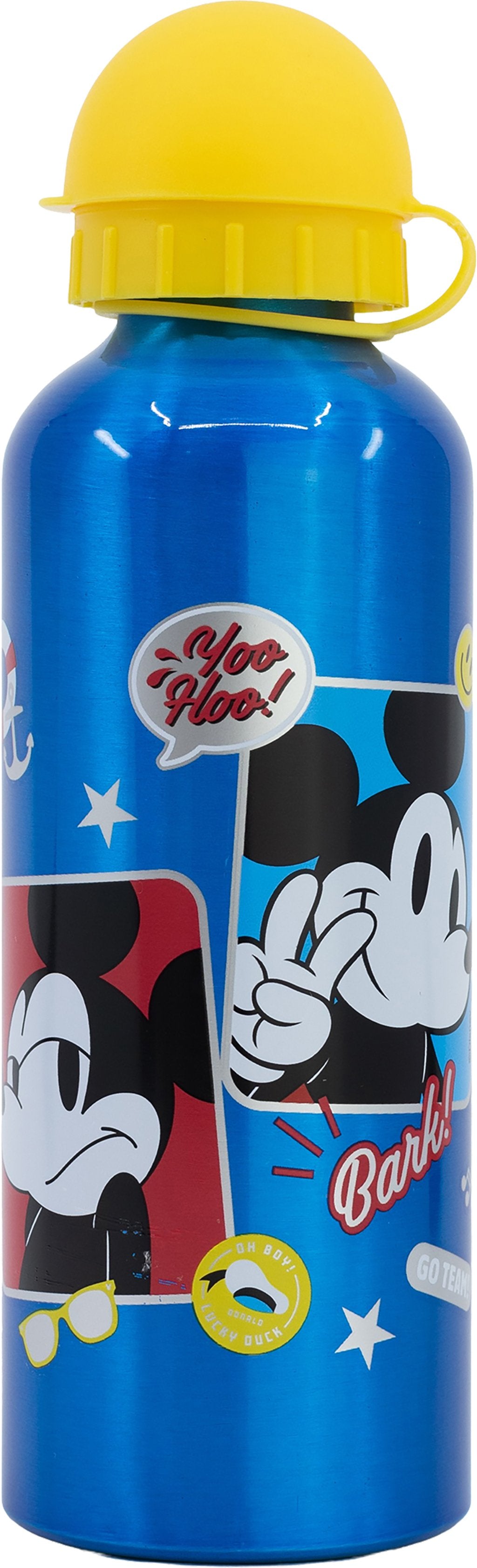 TATAWAY Disney Borraccia azzurra per bambini in alluminio Mickey Mouse Topolino