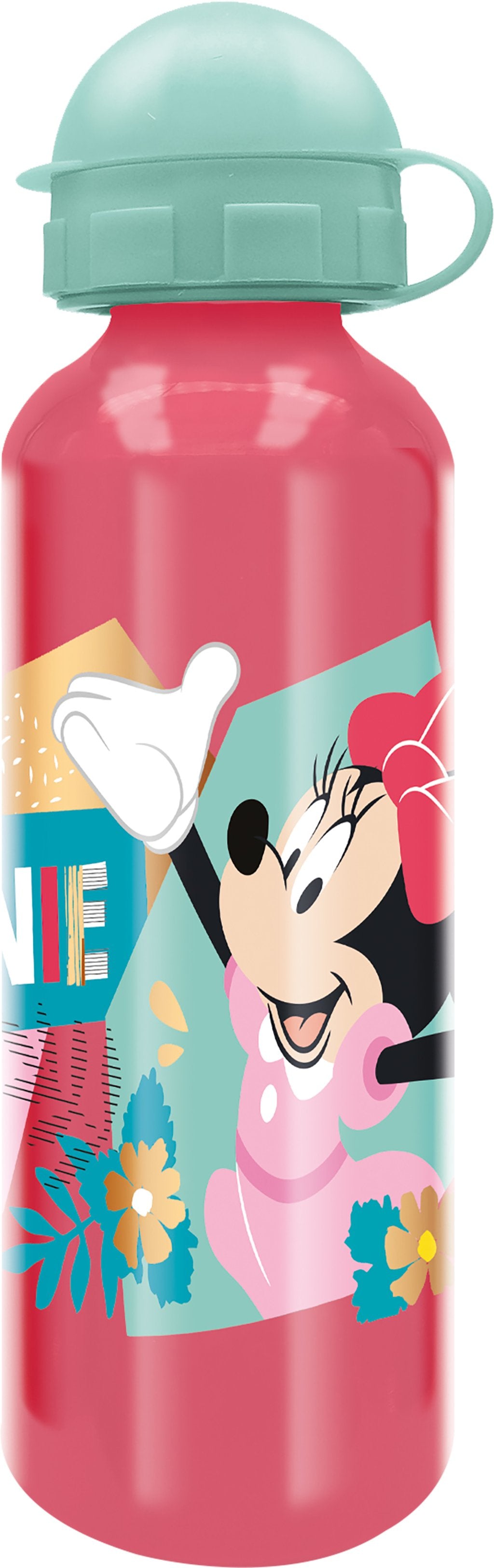 TATAWAY Disney Borraccia rosa per bambine in alluminio Minnie Topolina 530 ml