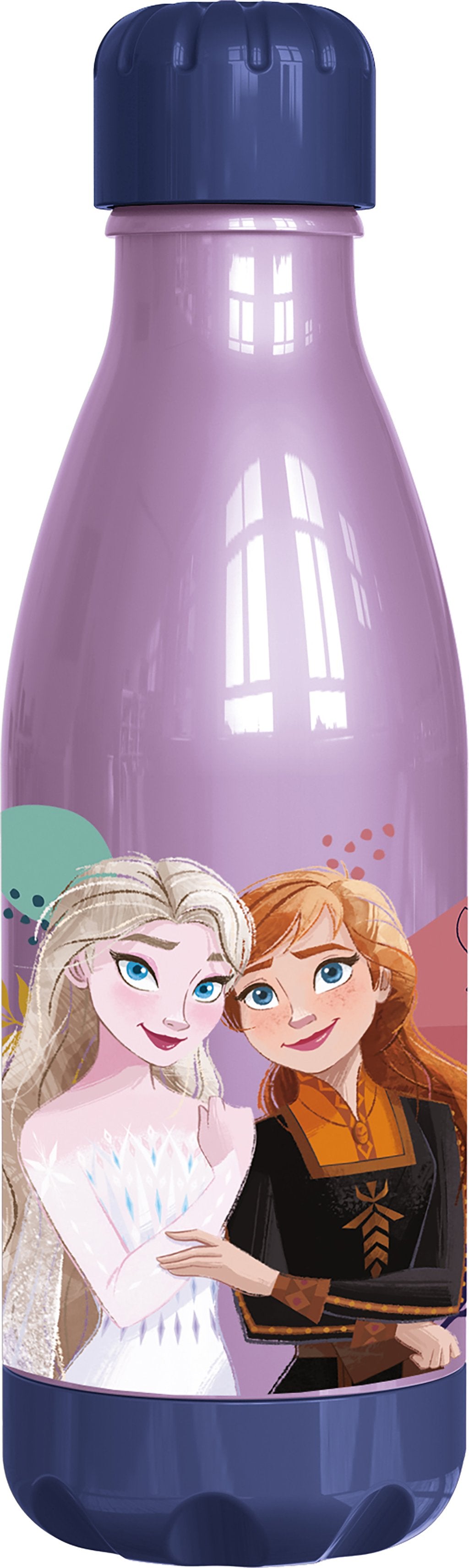 TATAWAY Disney Borraccia azzurra per bambine in plastica Frozen Elsa e Anna 560