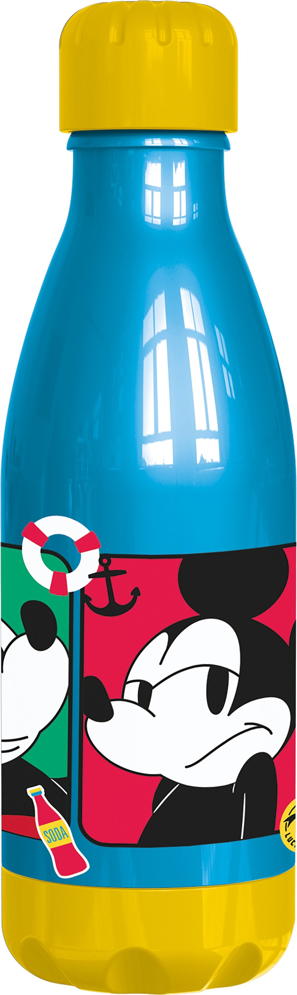 TATAWAY Disney Borraccia azzurra per bambini in plastica Mickey Mouse Topolino