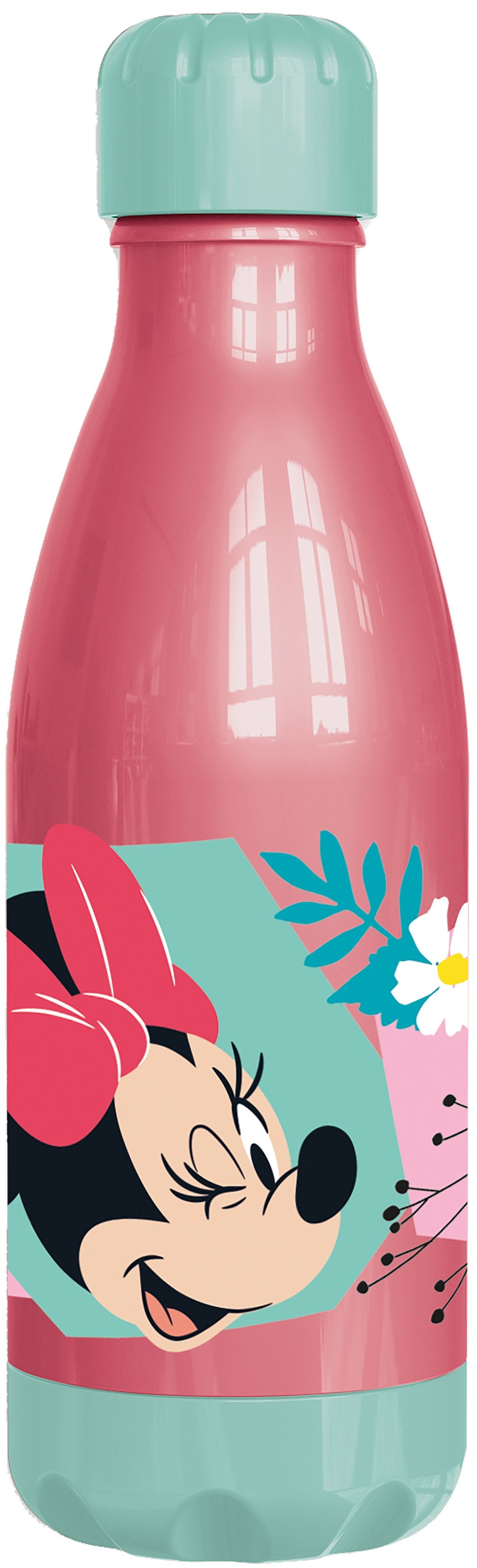 TATAWAY Disney Borraccia azzurra per bambine in plastica Minnie Mouse Topolina