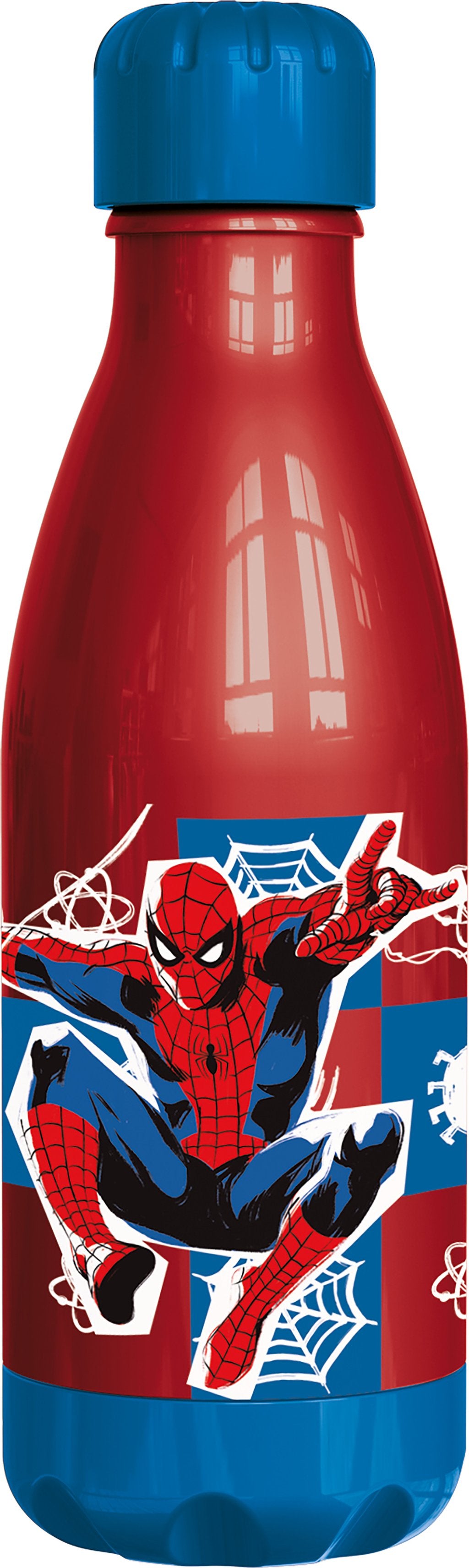 TATAWAY Disney Marvel Borraccia rossa per bambini in plastica Spiderman Uomo