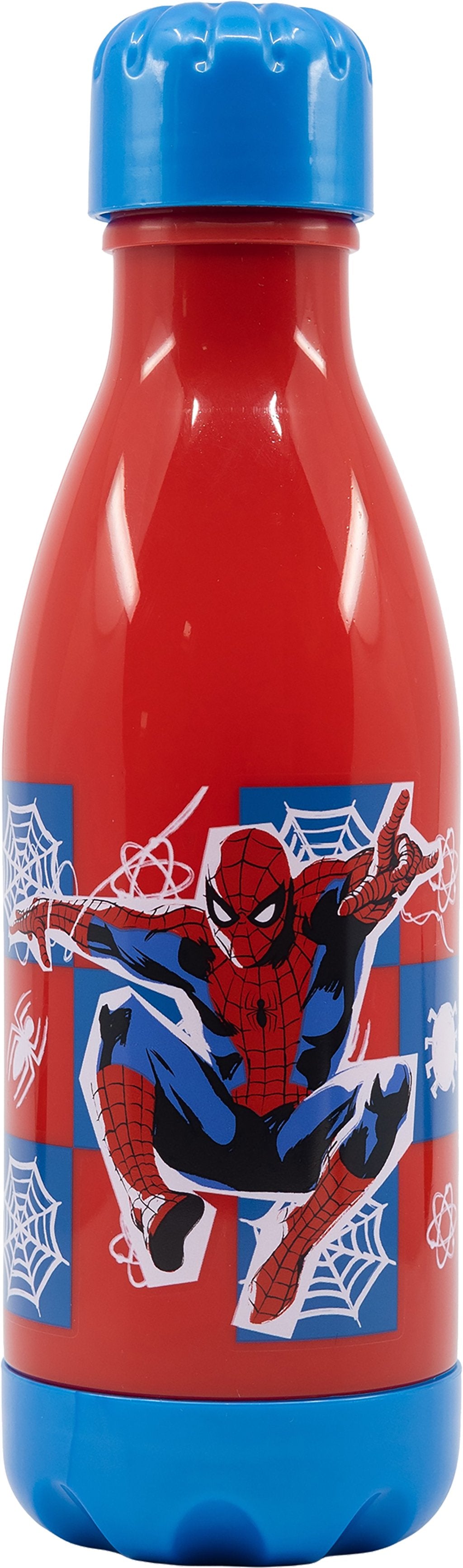 TATAWAY Disney Marvel Borraccia rossa per bambini in plastica Spiderman Uomo