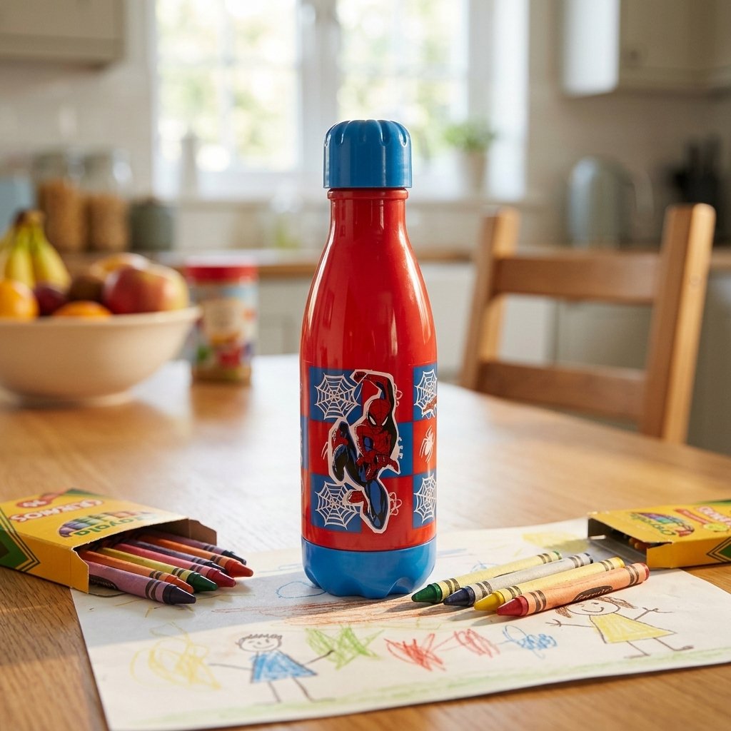 Tataway Borraccia Spiderman 560 Ml Per Bambino Con Tappo Sicuro