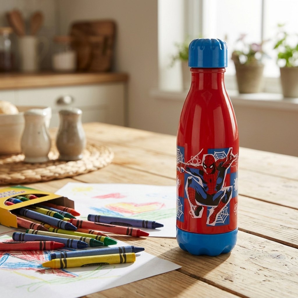 Tataway Borraccia Spiderman 560 Ml Per Bambino Con Tappo Sicuro