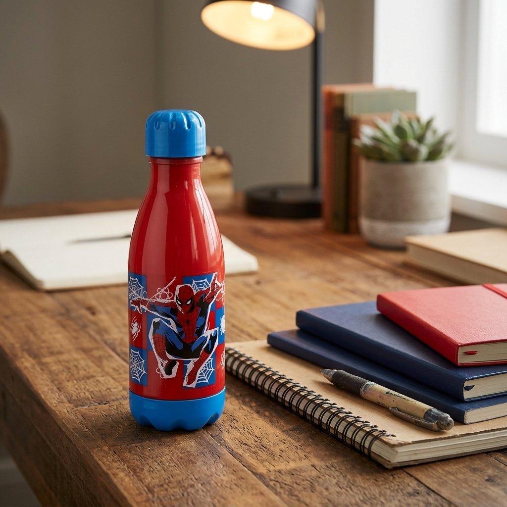 Tataway Borraccia Spiderman 560 Ml Per Bambino Con Tappo Sicuro