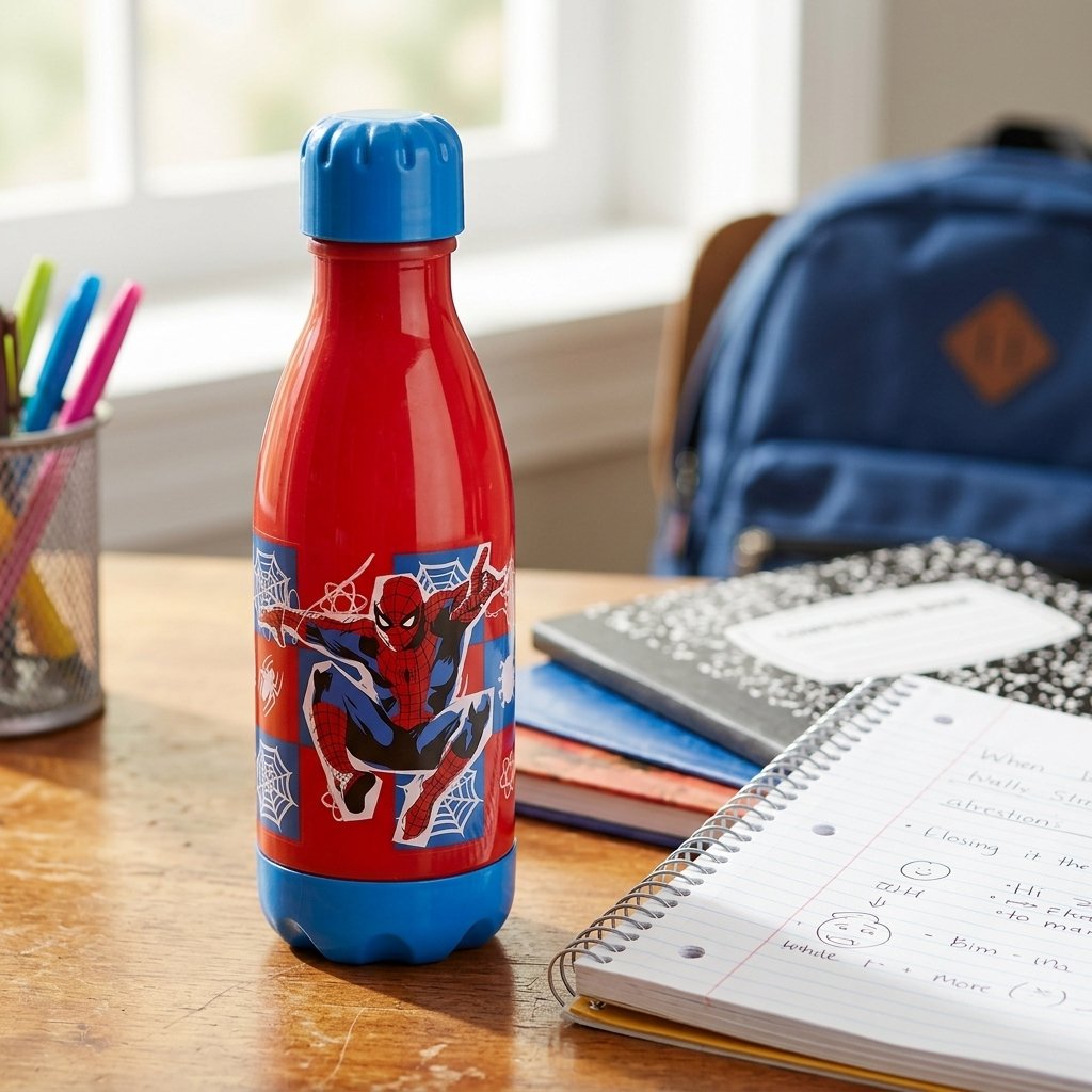 Tataway Borraccia Spiderman 560 Ml Per Bambino Con Tappo Sicuro