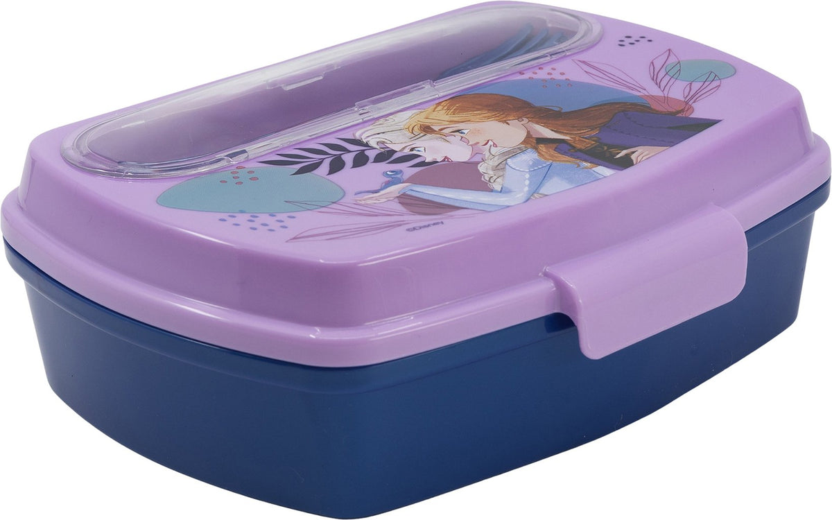 Tataway Funny Frozen Sandwich Box con Posate per Bambini