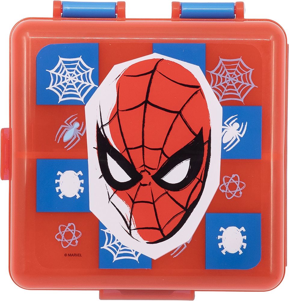 Sandwich Box con multi scomparto per bambini in plastica Spiderman