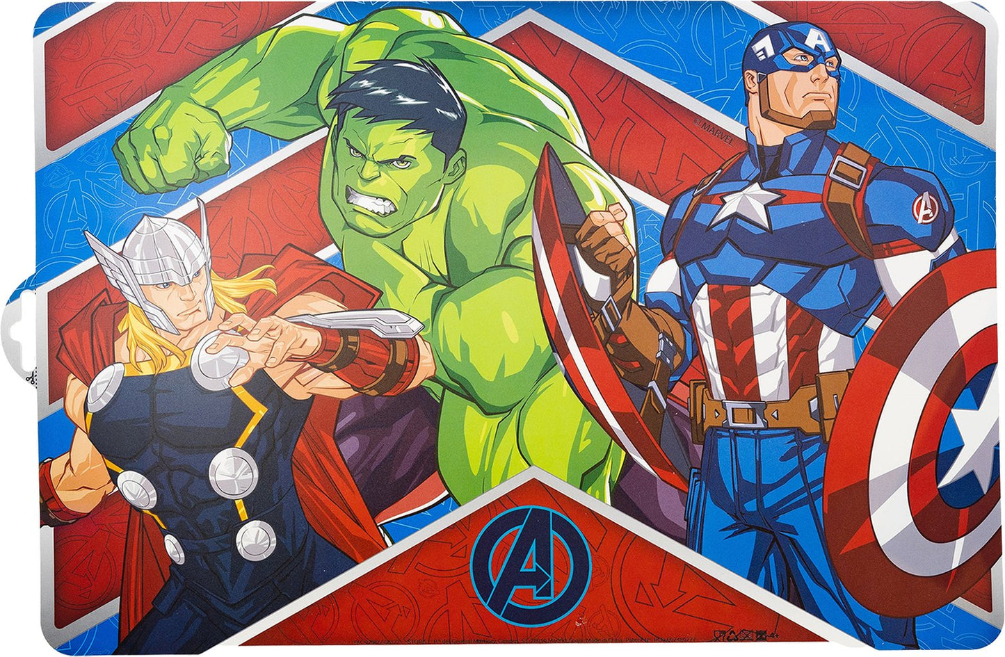 TATAWAY Marvel Tovaglietta individuale blu e rossa per bambini in plastica