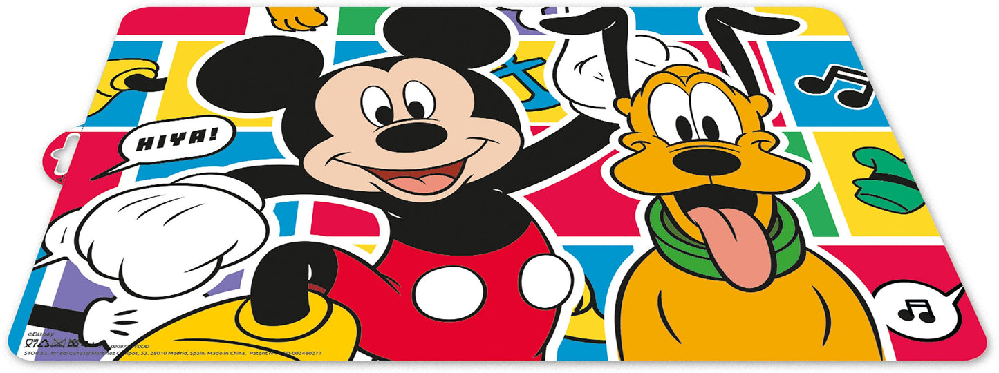 TATAWAY Disney Tovaglietta individuale colorata per bambini in plastica Mickey