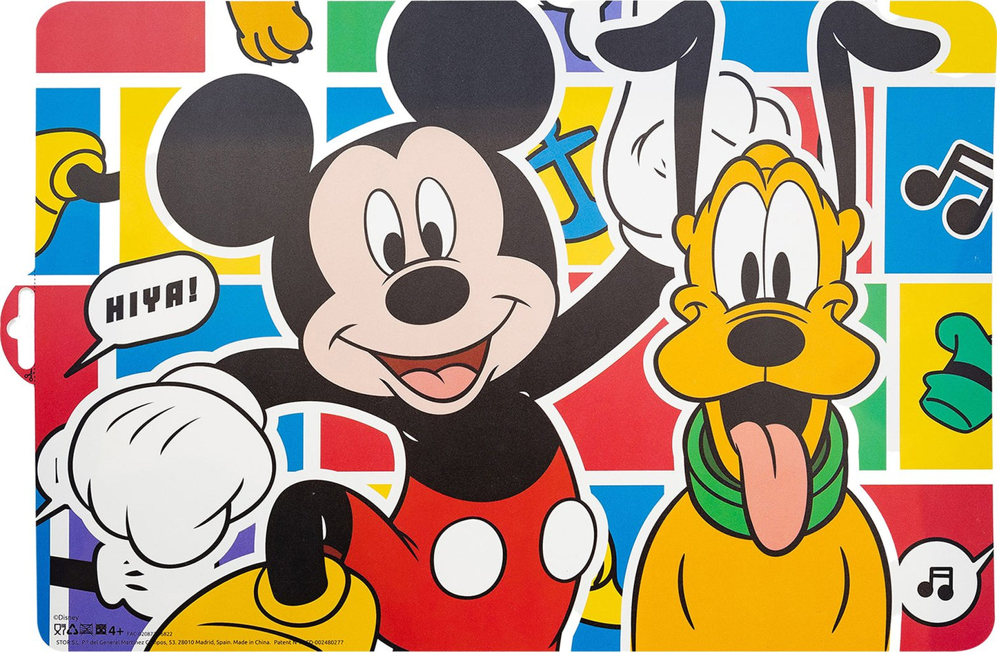 TATAWAY Disney Tovaglietta individuale colorata per bambini in plastica Mickey