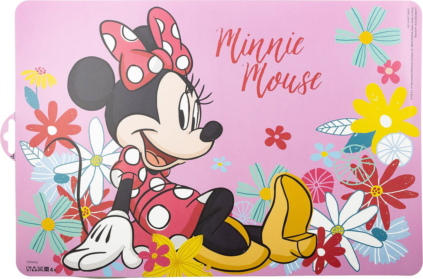 TATAWAY Disney Tovaglietta individuale colorata per bambine in plastica Minnie